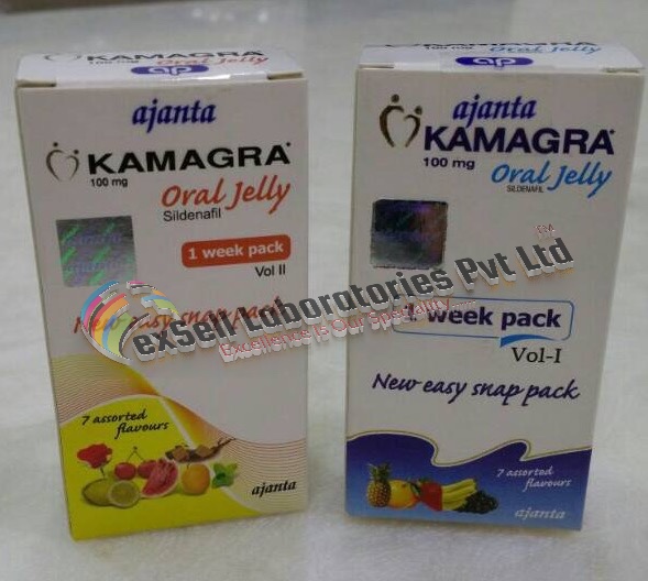 BUY Kamagra Oral Jelly - Sildenafil Citrate IP 100 mg by Ajanta